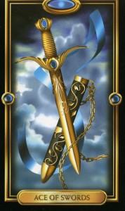 Lá Bài Ace of Swords Bộ Bài Gilded Tarot 38