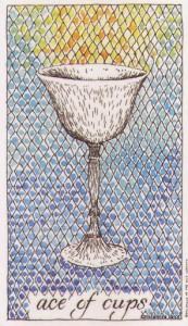 Lá Ace of Cups - Wild Unknown Tarot 58