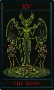 Ý Nghĩ Lá XV. The Devil Bộ Bài Gothic Tarot 14