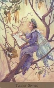 Lá Two of Spring - Victorian Fairy Tarot 18