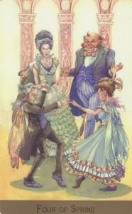 Lá Four of Spring - Victorian Fairy Tarot 2