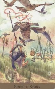 Lá Seven of Spring - Victorian Fairy Tarot 10