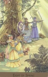 Lá Eight of Spring - Victorian Fairy Tarot 6