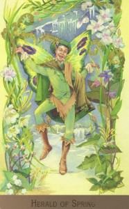 Lá Herald of the Spring - Victorian Fairy Tarot 8