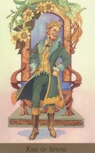 Lá King of Spring - Victorian Fairy Tarot 16