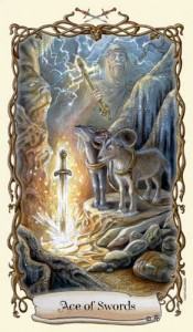 Lá Ace of Swords - Fantastical Creatures Tarot 20