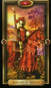Lá Bài Knight of Wands Bộ Bài Gilded Tarot 4
