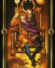 Lá Bài King of Wands Bộ Bài Gilded Tarot 16