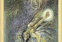 Lá 12. The Hanged Man - Ghosts and Spirits Tarot 16