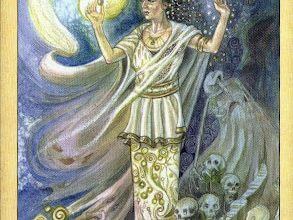 Lá 2 – The High Priestess - Ghosts and Spirits Tarot 17