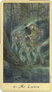 Lá 6. The Lovers - Ghosts and Spirits Tarot 4