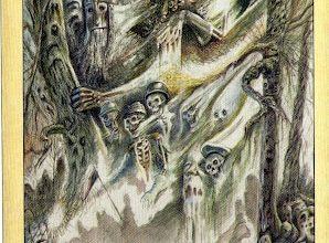 Lá Eight of Wands - Ghosts and Spirits Tarot 12