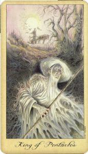 Lá King of Pentacles - Ghosts and Spirits Tarot 4