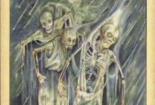 Lá Ten of Wands - Ghosts and Spirits Tarot 3