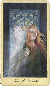 Lá Two of Wands - Ghosts and Spirits Tarot 4