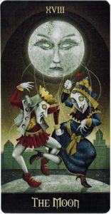 Lá XVIII. The Moon - Deviant Moon Tarot 2