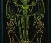 Ý Nghĩ Lá XV. The Devil Bộ Bài Gothic Tarot 18