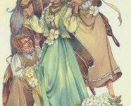 Lá Six of Spring - Victorian Fairy Tarot 9