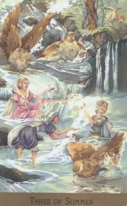 Lá Three of Summer - Victorian Fairy Tarot 4