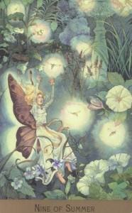 Lá Nine of Summer - Victorian Fairy Tarot 4
