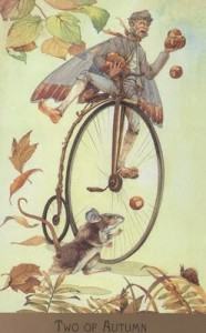 Lá Two of Autumn - Victorian Fairy Tarot 4