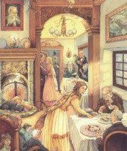 Lá Ten of Autumn - Victorian Fairy Tarot 122