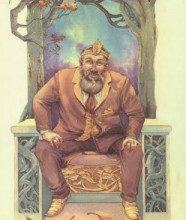 Lá King of Autumn - Victorian Fairy Tarot 5