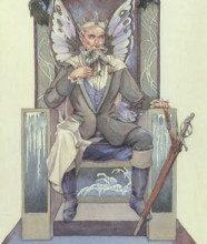 Lá King of Winter - Victorian Fairy Tarot 7