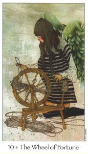 Lá 10. The Wheel of Fortune - Dreaming Way Tarot 4