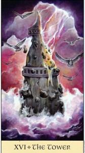 Lá XVI. The Tower - Crystal Visions Tarot 4