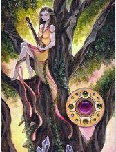 Lá Page of Pentacles - Crystal Visions Tarot 9