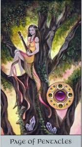 Lá Page of Pentacles - Crystal Visions Tarot 1