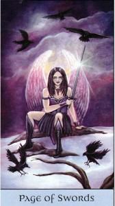Lá Page of Swords - Crystal Visions Tarot 4