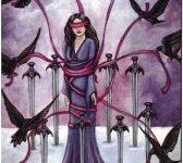 Lá Eight of Swords - Crystal Visions Tarot 18