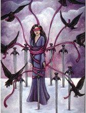 Lá Eight of Swords - Crystal Visions Tarot 8