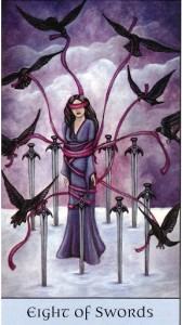 Lá Eight of Swords - Crystal Visions Tarot 4