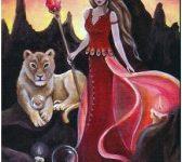 Lá Queen of Wands - Crystal Visions Tarot 16