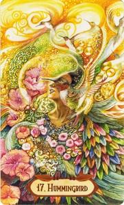 Ý Nghĩa Lá Bài 17. Hummingbird Bộ Bài Winged Enchantment Oracle 4