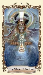 Lá X. The Wheel of Fortune - Fantastical Creatures Tarot 4