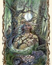 Lá King of Pentacles - Fantastical Creatures Tarot 10
