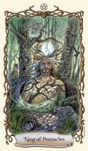 Lá King of Pentacles - Fantastical Creatures Tarot 4