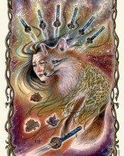 Lá Seven of Swords - Fantastical Creatures Tarot 10