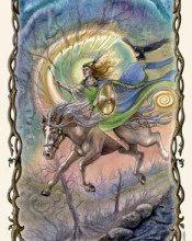 Lá Seven of Wands - Fantastical Creatures Tarot 4
