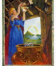 Lá XIV. The Fferyllt - Druidcraft Tarot 9