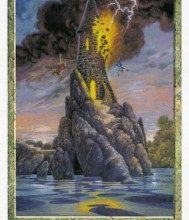 Lá XVI. The Tower - Druidcraft Tarot 15