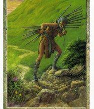 Lá Ten of Wands - Druidcraft Tarot 31