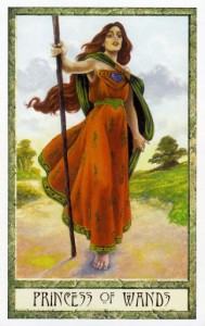 Lá Princess of Wands - Druidcraft Tarot 4