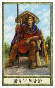 Lá King of Wands - Druidcraft Tarot 4