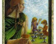 Lá Six of Cups - Druidcraft Tarot 20