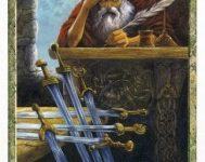 Lá Seven of Swords - Druidcraft Tarot 8
